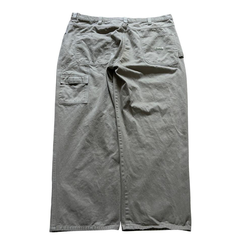 vintage y2k 2000s style wrangler baggy wide leg carpenter khaki pants 42x29 10in